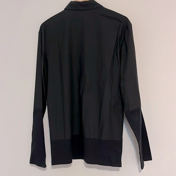 Helmut Lang Jersey Combo Long Sleeve Shirt Black Small NWT - Picture 2 of 10